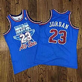 NBA 23 Michael Jordan 1993 All-Star Blue Hardwood Classics Jersey Mixiu